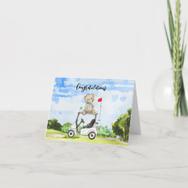 Golf Glückwunsch für Baby Golfer It's Boy Karte