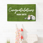 Golf Glückwunsch mit Golfball auf Grün Banner (Insitu)