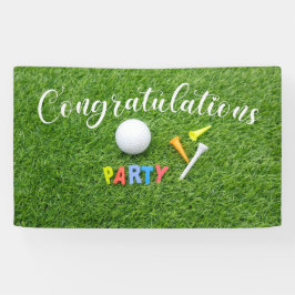 Golf Glückwunsch mit Wort Party  Banner