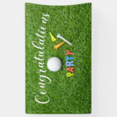 Golf Glückwunsch mit Wort Party  Banner (Vertikal)