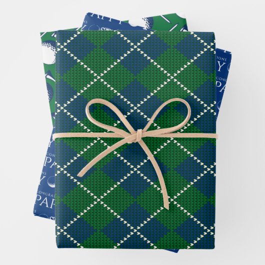 Golf Glückwunsch Packpapier Blätter (Beispiel)