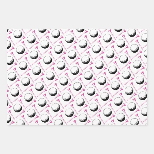 Golf Glückwunsch Packpapier Blätter (Vorderseite 2)