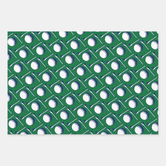 Golf Glückwunsch Packpapier Blätter (Vorderseite 3)