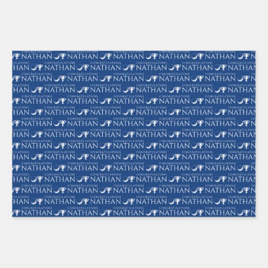 Golf Glückwunsch Packpapier Blätter (Vorderseite 2)