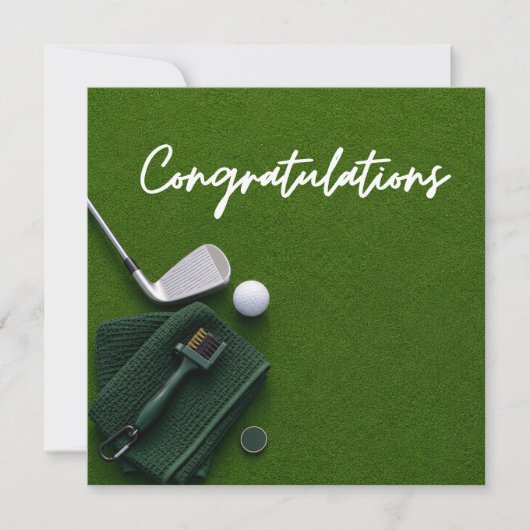 Golf Glückwünsche für Golfer (Vorderseite)