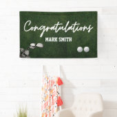 Golf Glückwünsche mit Golfball auf Grün Banner (Insitu)