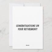 Golf Glückwunschkarte Feiertagskarte (Rückseite)