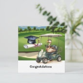 Golf Glückwunschkarte Karte (Stehend Vorderseite)