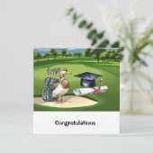 Golf Glückwunschkarte Karte (Stehend Vorderseite)