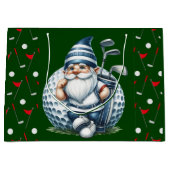 Golf-Gnom Große Geschenktüte (Vorderseite)