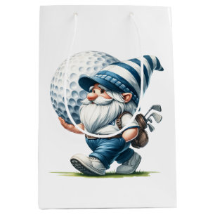 Golf Gnome Mittlere Geschenktüte