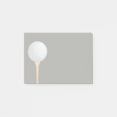 Golf-Golf-Design-Post, es notiert grau Post-it Klebezettel (Vorderseite)