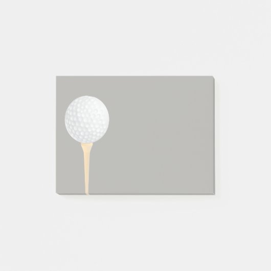 Golf-Golf-Design-Post, es notiert grau Post-it Klebezettel (Vorderseite)