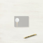 Golf-Golf-Design-Post, es notiert grau Post-it Klebezettel (Auf Schreibtisch)