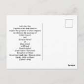 Golf golf flag on heart shape on putting green postkarte (Rückseite)