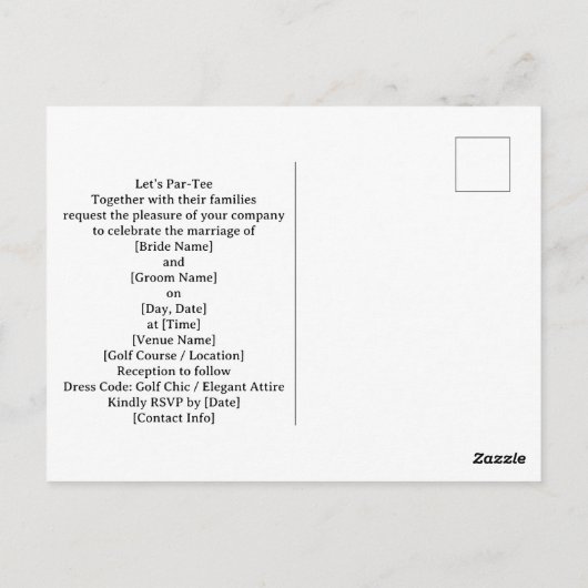 Golf golf flag on heart shape on putting green postkarte (Rückseite)