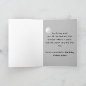 Golf Golf Fun Golf Bruder Schwiegervater Karte (Innenseite)