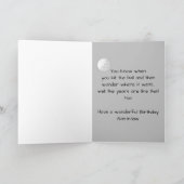 Golf Golf Fun Golf Bruder Sohn des Schwiegers Karte (Innenseite)