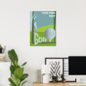 Golf Golf Golf Golf Club Golfclub Poster (Heimbüro)