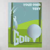 Golf Golf Golf Golf Club Golfclub Poster (Vorne)