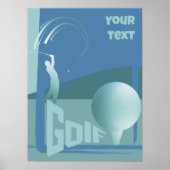 Golf Golf Golf Golf Club Textil-Wanddekor Poster (Vorne)