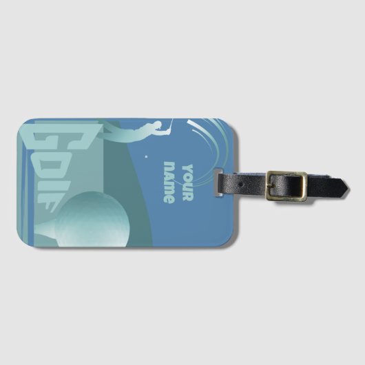 Golf Golf Golf Golf Golf Club Ausrüstung Gepäckanhänger (Vorderseite (Horizontal))