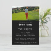 Golf Golf Golf Golf Golf Club Golfer Veranstaltung Einladung (Stehend Vorderseite)