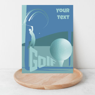 Golf Golf Golf Golf Golf Club Gruß Postkarte