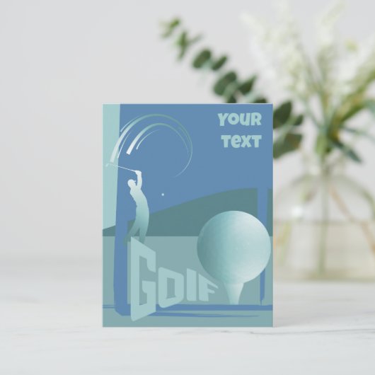 Golf Golf Golf Golf Golf Club Gruß Postkarte (Stehend Vorderseite)