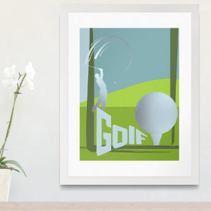 Golf Golf Golf Golf Golf Club Resort Grüne Wand De Poster