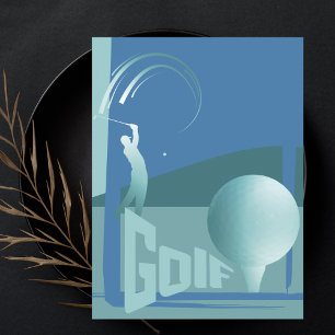 Golf Golf Golf Golf Golf Club Resort Gruß Postkarte