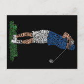 Golf Golf Golf Golf Golfer Postkarte (Vorderseite)