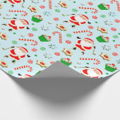 Golf Golf Golf Santa Geschenkpapier (Ecke)