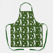 Golf Golf Golfing Golfer Muster Schürze (Vorderseite)