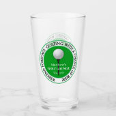 Golf Golf Golfspielen Golfer Ball T-Shirt Pint Bee Glas (Vorderseite)