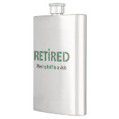 GOLF - Golf spielen ist ein JOB Flachmann (Links)