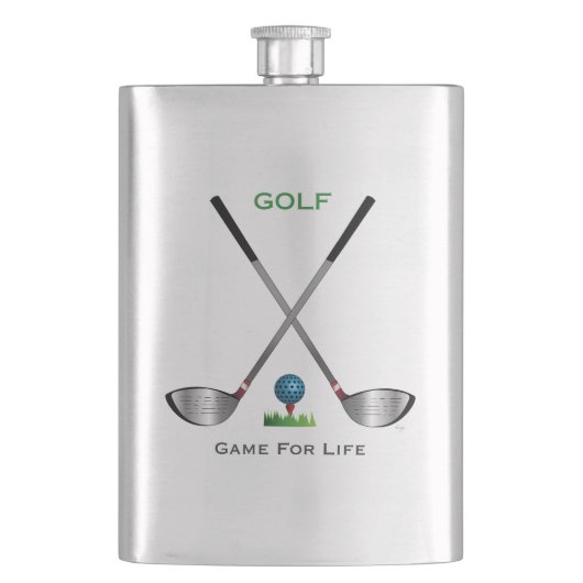 GOLF - Golf spielen ist mein Beruf Flachmann (Vorderseite)