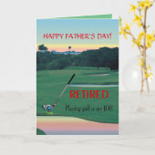 GOLF - "Golf spielen ist mein Job" Karte (Gelbe Blume)