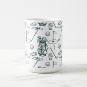 Golf Golfausrüstung Muster Kaffeetasse (Mittel)