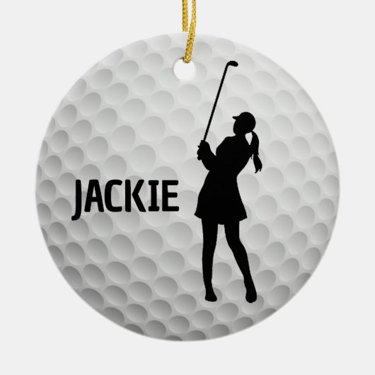 Golf Golfdesign Keramik Ornament (Vorne)