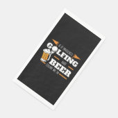 Golf Golfer Beer Drinking Golfplatz Serviette (Ecke)