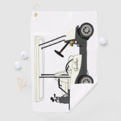 Golf Golfer Cart Clubs Badetücher Golfhandtuch (Insitu)