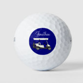 Golf Golfer Cart Personalisierte Golfplätze Golfball (Vorderseite)