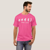Golf Golfer Evolution Golfplatz Golf Club T-Shirt (Vorne ganz)