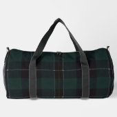 Golf Golfer Geschenk Elegantes Karo Monogramm Cust Duffle Bag (Rückseite)