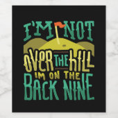 Golf Golfer-Geschenk Weinetikett (Einzelnes Label)