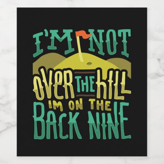 Golf Golfer-Geschenk Weinetikett (Einzelnes Label)