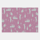 Golf Golfer Golf Cart und Bag Geschenkpapier Set (Vorderseite 2)