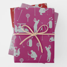 Golf Golfer Golf Cart und Bag