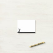 Golf Golfer Golf Sport Silhouette Post-it Klebezettel (Auf Schreibtisch)